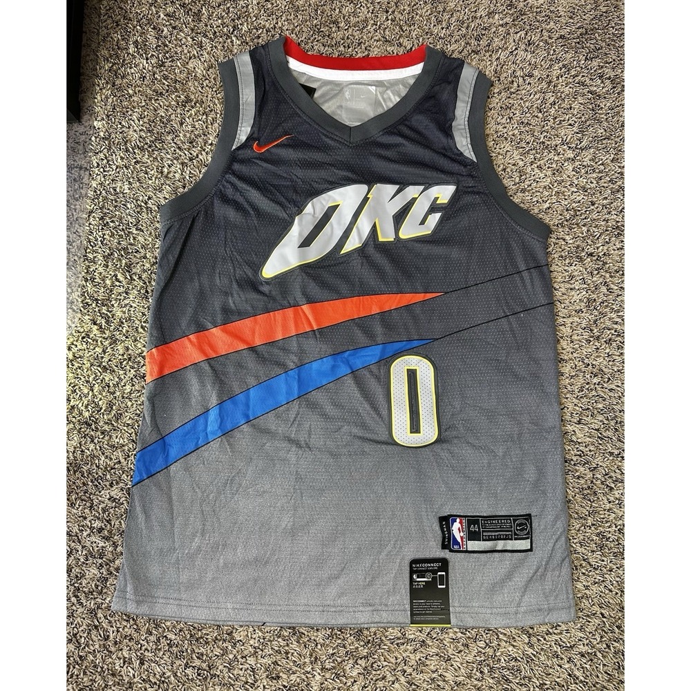 Nike Aeroswiet NBA Oklahoma City OKC Westbrook #0 Jersey Size 44 / Small